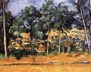 Paul Cezanne of the village after the tree Spain oil painting artist